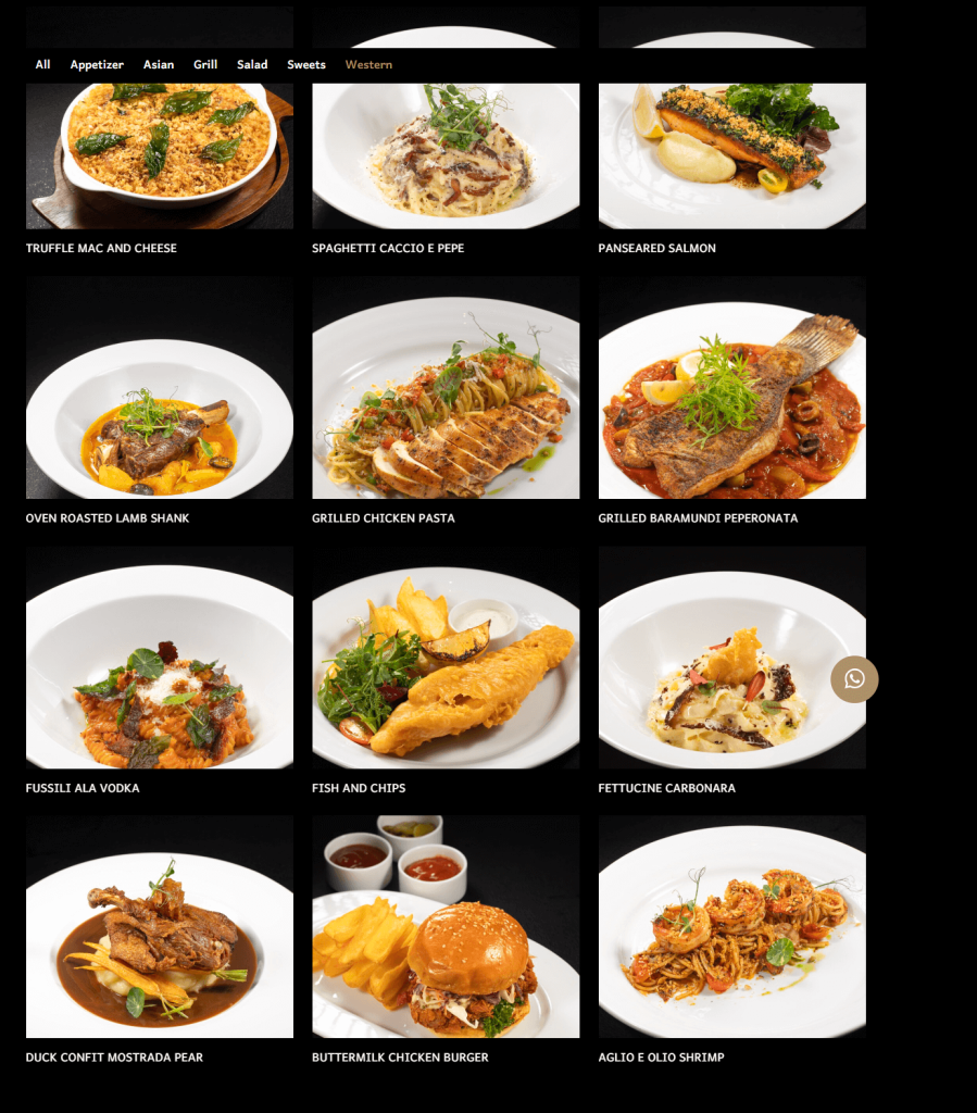mantra jakarta western menu