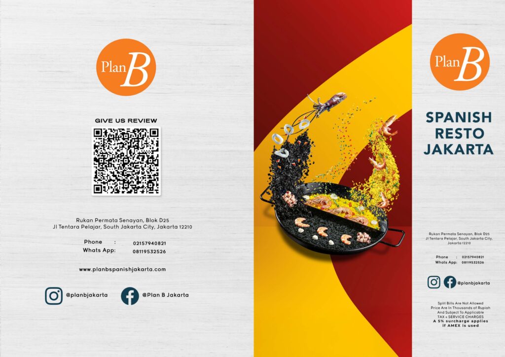 Plan B Menu 2025