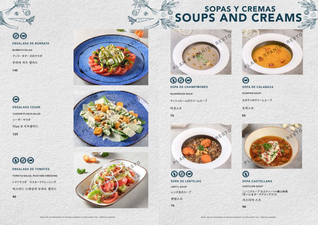 Plan B Menu 2025