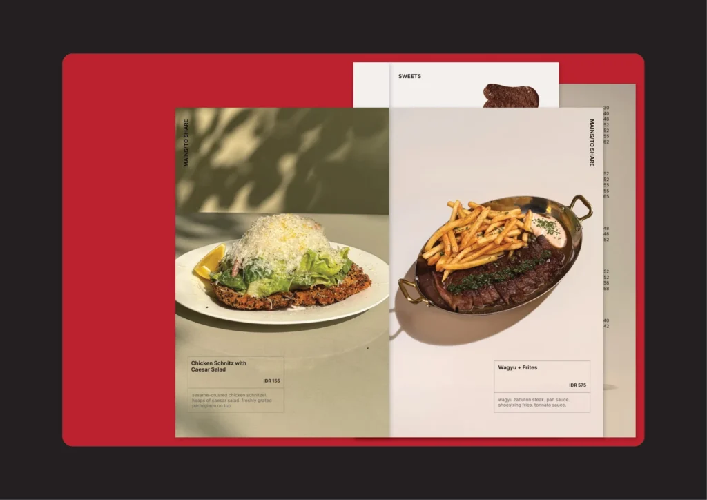 Scarlett's Cafe Menu