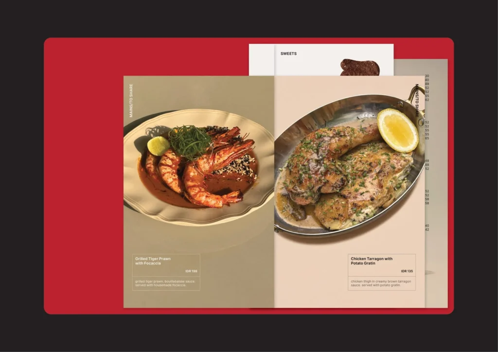 Scarlett's Cafe Menu