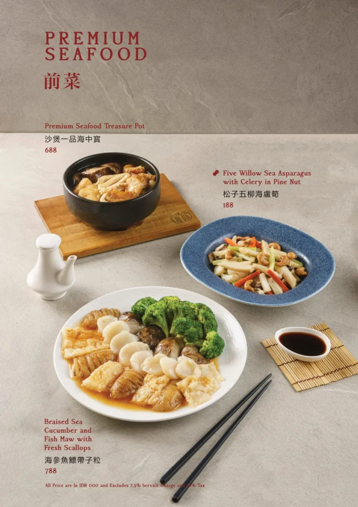 Twelve Chinese Dining Jakarta Menu