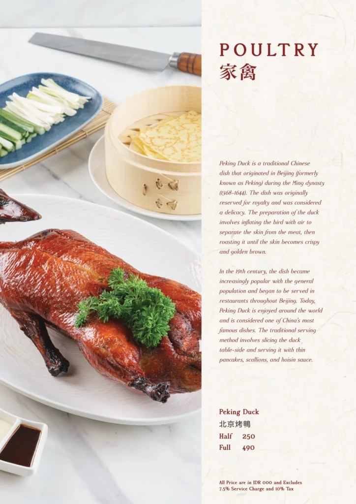 Twelve Chinese Dining Jakarta Menu