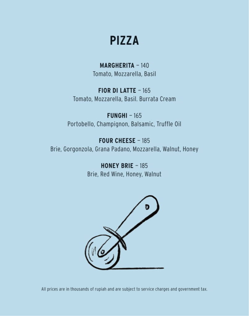 dominica jakarta menu