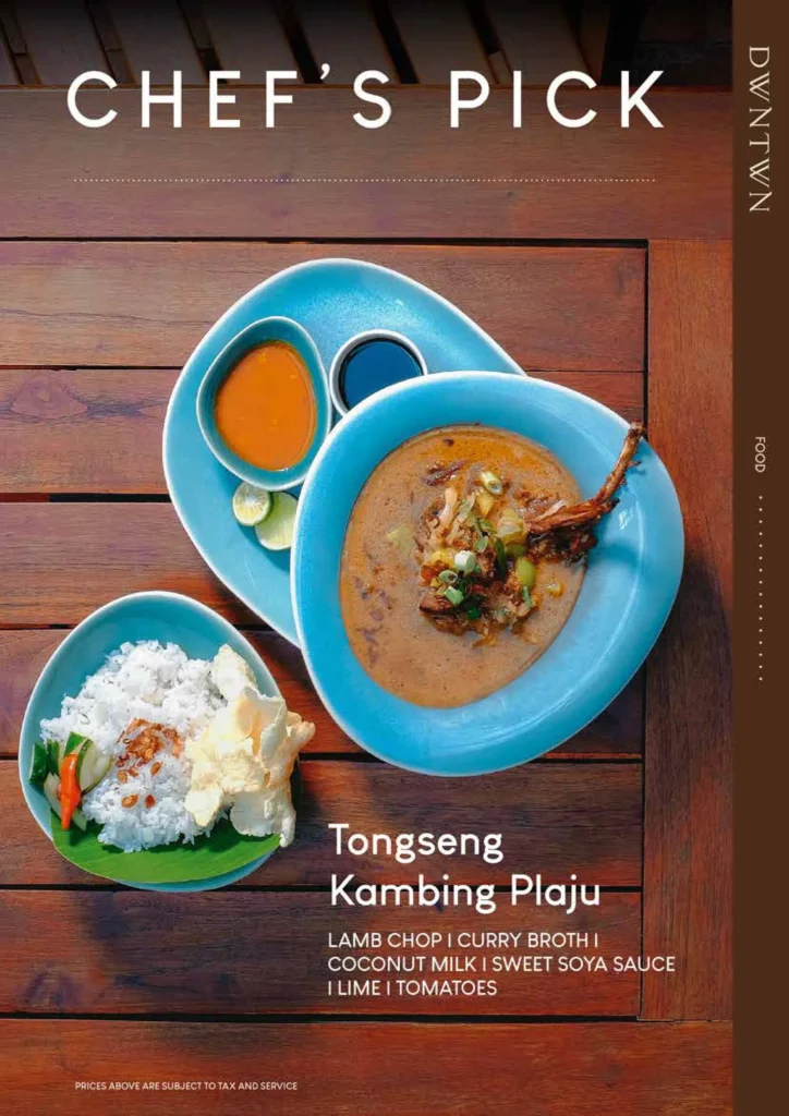 dwntwn plaju menu