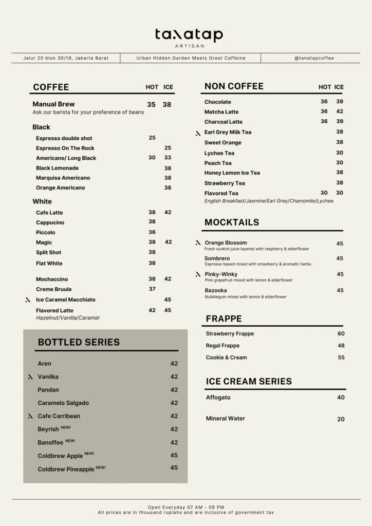 tanatap coffe meruya