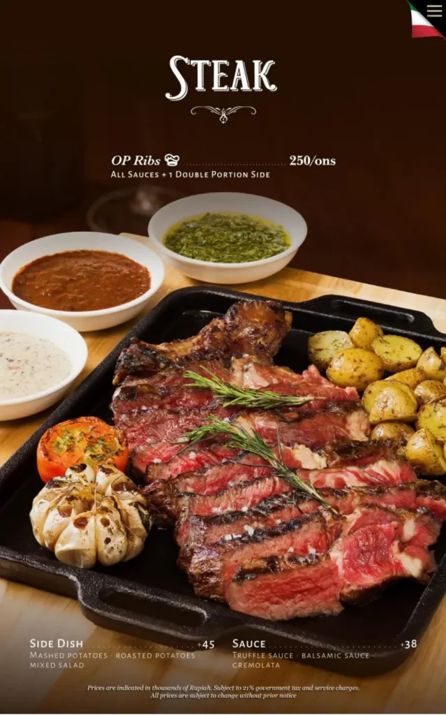 rosa osteria senopati menu