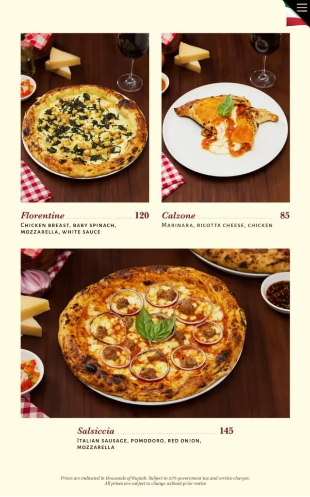 rosa osteria senopati menu