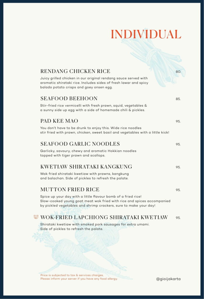 gioi senopati menu