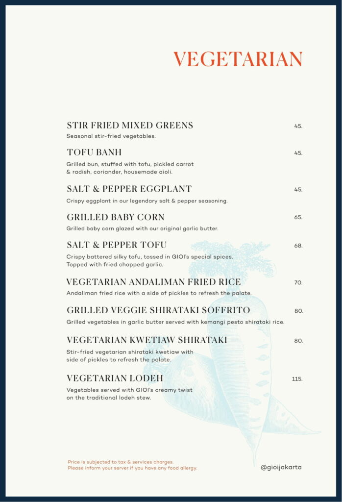 gioi senopati menu