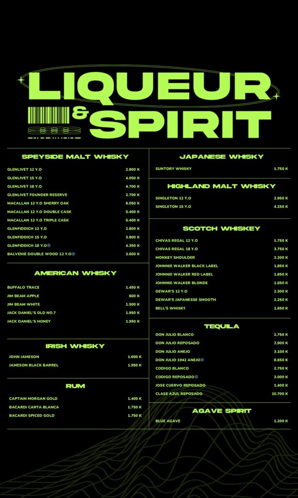 livehouse kemang menu