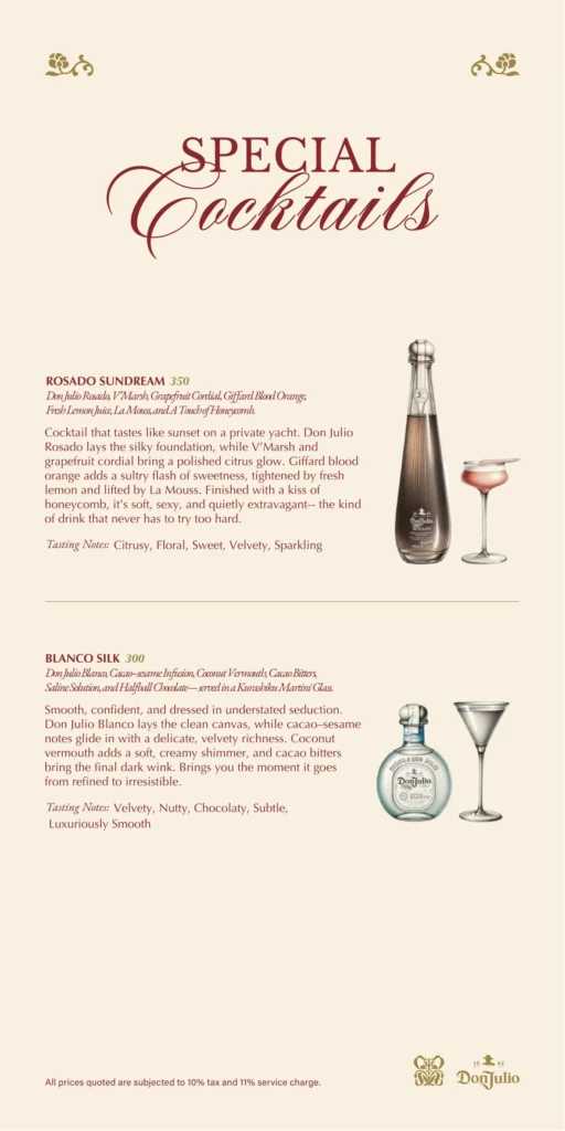 Izzy Social Club Menu